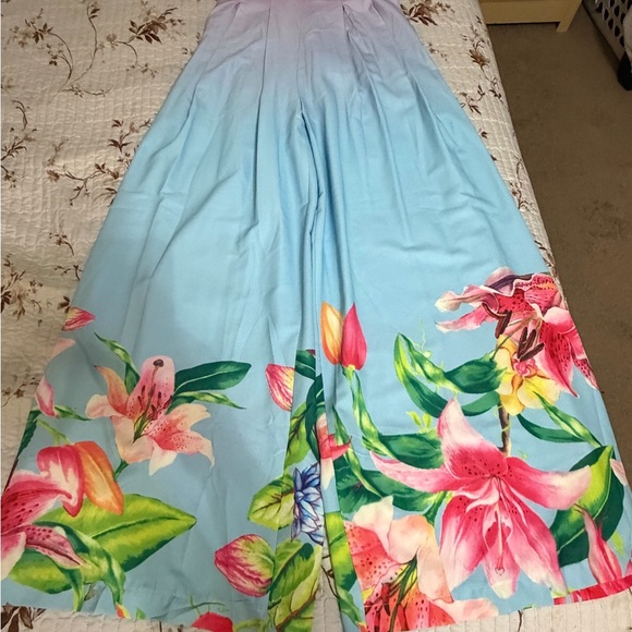 Floral Maxi Dress with Belt - Picture 2 of 5
